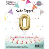 CAKE TOPPER CHIFFRE 0 OR
