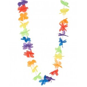COLLIER HAWAIEN MULTICOLORE POLYESTER