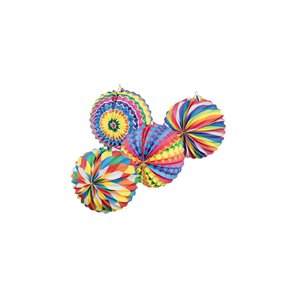 LAMPION PAPIER ROND BARIOLE 22 CM