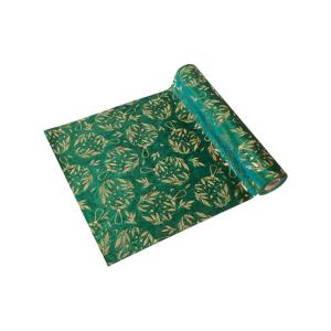 Chemin de table velours vert foncé 3 mètres