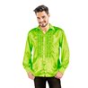 CHEMISE DISCO VERT POMME M/L