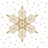 SERVIETTES PAPIER 24 X 24 CM SNOWSTARS WHITE - PAQUET DE 20