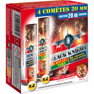 Chandelle Black Knight  - boîte de 4