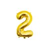 BALLON ALU OR 86 CM - CHIFFRE 2