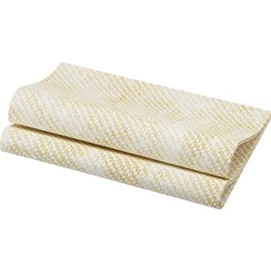 SERVIETTES EFFET TISSU WASHED LINEN OR - PAQUET DE 60