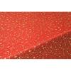 Nappe en tissu rouge imprimée Etoiles dorées 140 x 240 cm