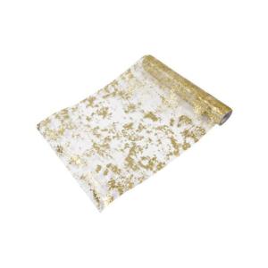 Chemin de table en Mesh métal or 5 mètres