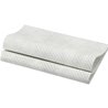 SERVIETTES EFFET TISSU WASHED LINEN ARGENT - PAQUET DE 60