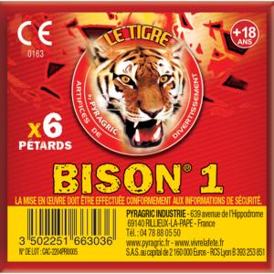 PETARD BISON 1 - PAQUET DE 6