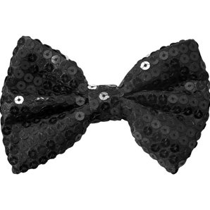 NOEUD PAPILLON NOIR A SEQUINS