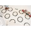 Chemin de table toile Joyeux Noël couronne 3 mètres