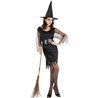 COSTUME SORCIERE NOIRE MANCHES TULLE TAILLE 40