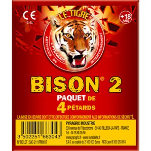 PETARD BISON 2 - PAQUET DE 4