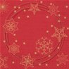 SERVIETTES PAPIER STAR ROUGE 33X33CM - PAQUET DE 50