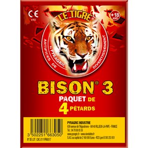 PETARD BISON 3 - PAQUET DE 4