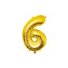 BALLON ALU OR 86 CM - CHIFFRE 6