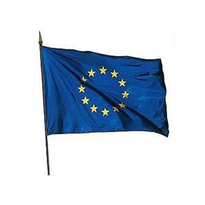 DRAPEAU EUROPE 80X120CM AVEC HAMPE