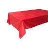 Nappe en velours épais métal rouge 140 x 240 cm