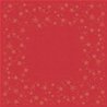 SUR-NAPPE EFFET TISSU STAR ROUGE 84 X 84 CM