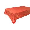 Nappe en tissu rouge imprimée Etoiles dorées 140 x 240 cm