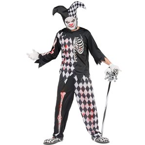 COSTUME ARLEQUIN ENSANGLANTE TAILLE L